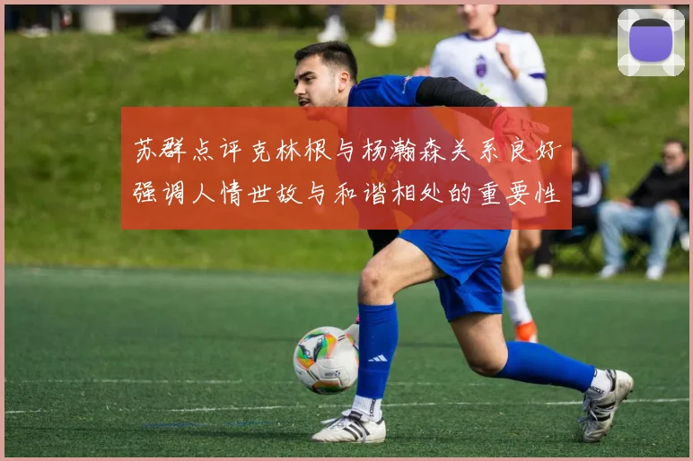 苏群点评克林根与杨瀚森关系良好强调人情世故与和谐相处的重要性